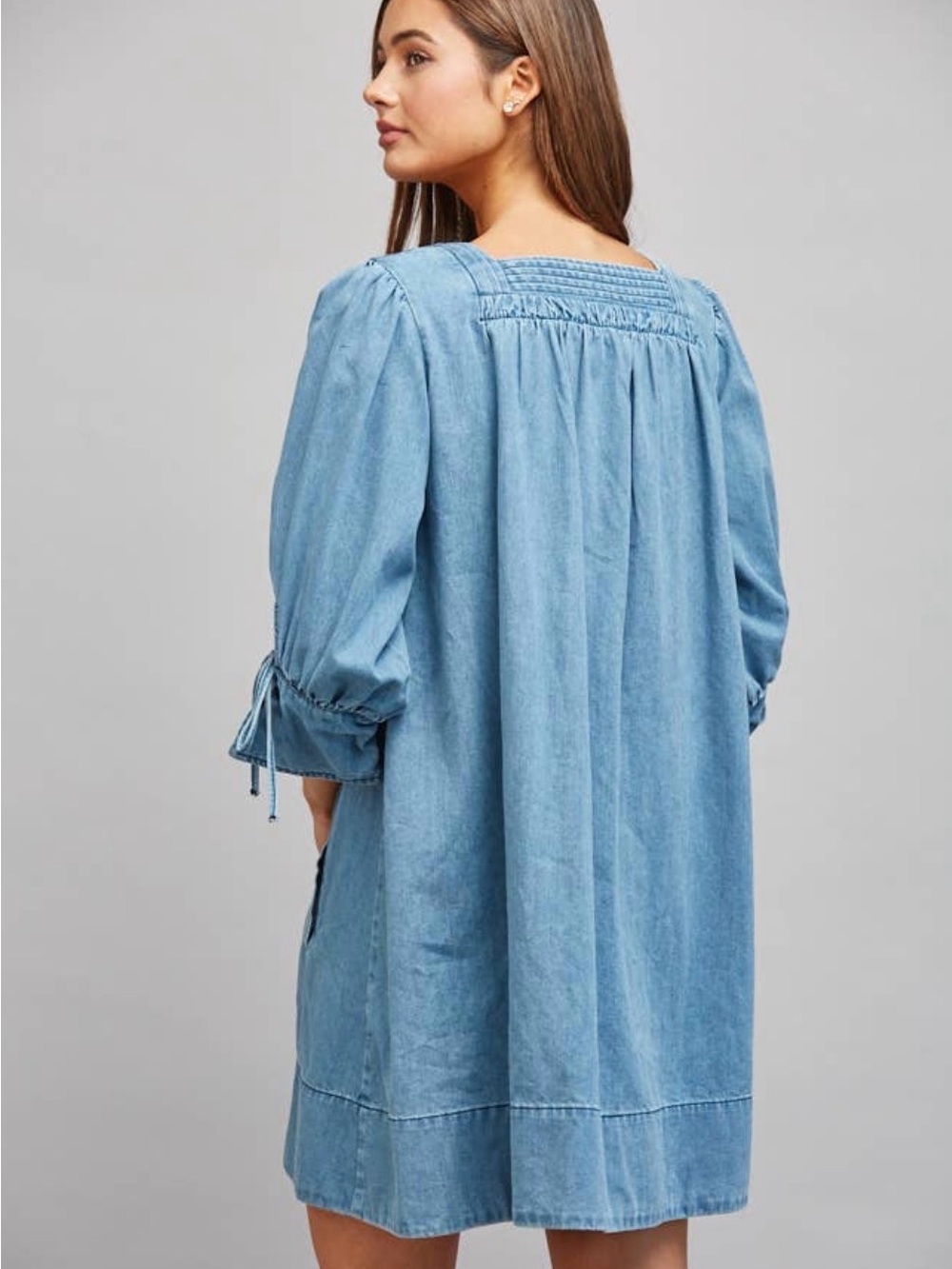 Free People Sonora Denim Mini Dress - Picture 4 of 9